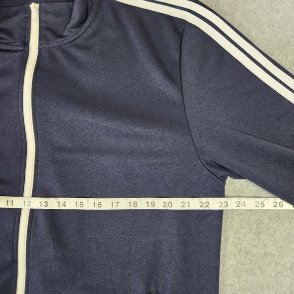 H2H Jacket Mens XL Active Slim Fit Track Lightweight Zip-up Long Sleeve Navy - Picture 11 of 13